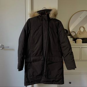 Woolrich White Collection Patrol Down Parka in Black